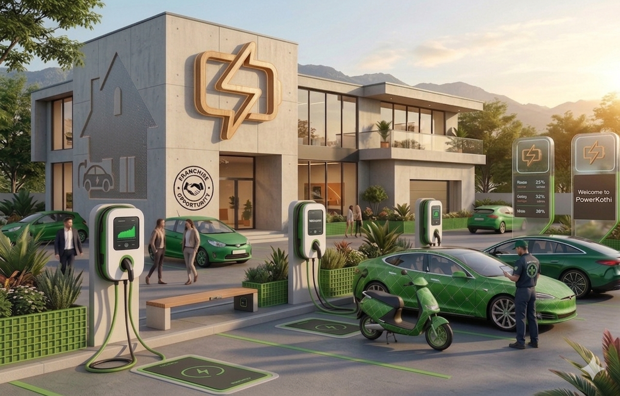 Highway EV Charging Station Franchise e-2W e-3W e-4W Trucks