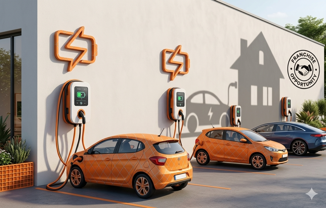 Mini EV Charging Station Franchise Urban e-2W e-3W